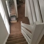 Stairs-landing-hallway carpet clean